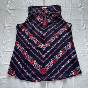 Maurices Blue and Red‎ Tank Top Chevron Pattern